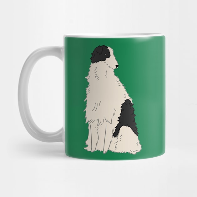 Black and White Borzoi by saradaboru